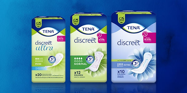 TENA Discreet - Produkte bei Blasenschwäche für Frauen!   