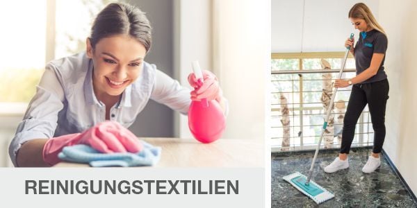 Reinigungstextilien für Böden und Oberflächen!